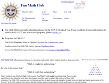 Tablet Screenshot of funmathclub.com